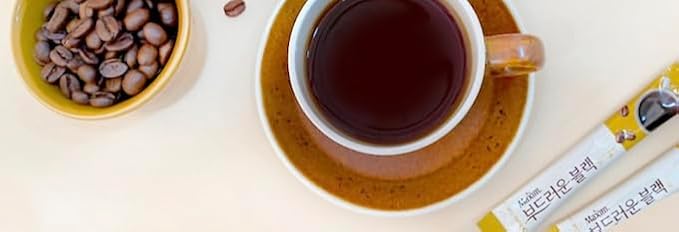 Maxim Arabica 100 Sweet Soft Black Coffee Coffee + Xylitol Sugar 2 in 1 100 Sticks