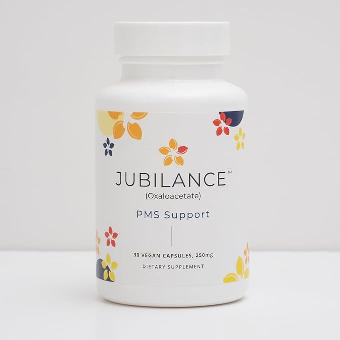 Jubilance PMS Support - Oxaloacetate PMS Relief Vitamin for Women (New Look Same Clinically Proven Formula)