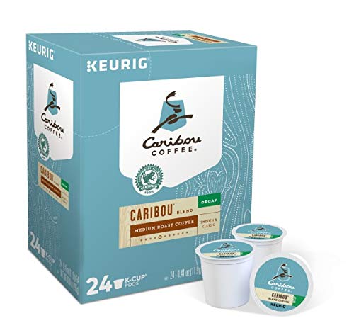 Caribou Coffee Caribou Blend Decaf K-Cup Portion Pack for Keurig K-Cup Brewers 24 Count (Pack of 2)