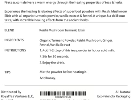 Reishi Mushroom Turmeric