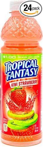 Tropical Fantasy Cocktail Kiwi Strawberry 22.5 Ounce (Pack of 24)