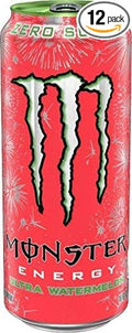 The Beast Monster Energy Ultra Zero Sugar Energy Drinks 16 ounce cans (Ultra Watermelon 12 Cans)