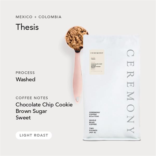 Ceremony Coffee Roasters - Thesis House Blend - Specialty Whole Bean or Ground Coffee- 2lb Bag (Whole Bean)