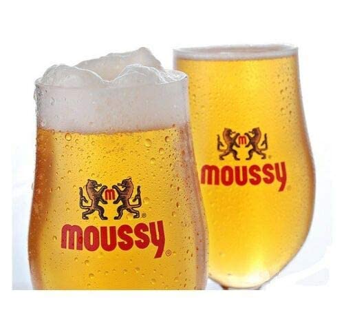 Moussy Apple Malt Beverage Non Alcoholic Drink - Pack of 12 Glass Bottles 330ML - موسي شراب شعير بنكهة التفاح