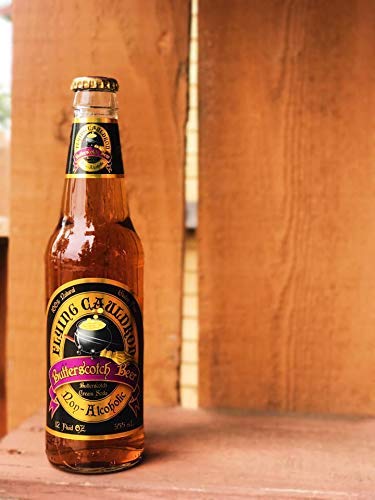 Flying Cauldron Butterscotch Beer (12 Fl Oz (Pack of 12)) Vanilla Butterscotch All- Natural and Caffeine free.