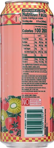 Arizona Kiwi Strawberry Juice Drink  Pack of 24