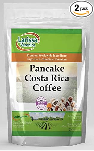 Pancake Costa Rica Coffee (Gourmet Naturally Flavored Whole Coffee Beans) (8 oz ZIN: 555467) - 2 Pack