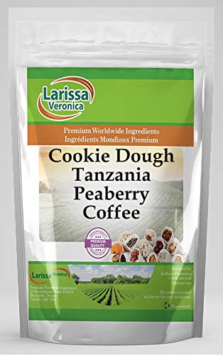 Cookie Dough Tanzania Peaberry Coffee (Gourmet Naturally Flavored Whole Coffee Beans) (16 oz ZIN: 550377)