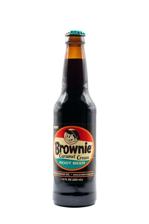 Brownie Caramel Cream Root Beer 12 oz (96 Pack)