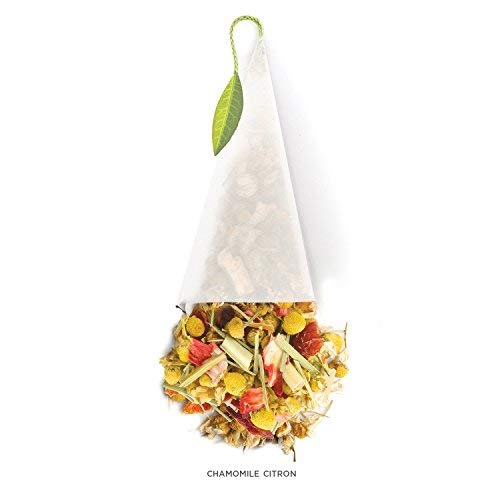Tea Forte Chamomile Citron Herbal Tea Event Box Bulk Pack of 48 Pyramid Infuser Tea Sachets for All Occasions