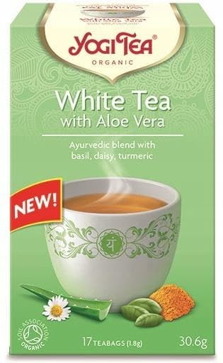 YOGI TEA White Tea Aloe Vera Teabags 17 CT