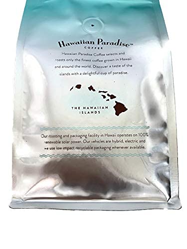 Hawaiian Paradise Coffee 10% Kona Coffee Blend Ground 12oz. Bag - Premium Rich Flavored Roast Bold Signature Brewed – 100% Arabica Gourmet Finest Beans (Pack of 2)
