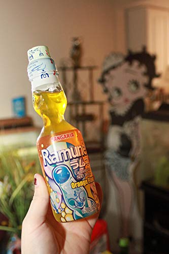 Ramune Japanese Marble Soda Choose your flavor (Orange)
