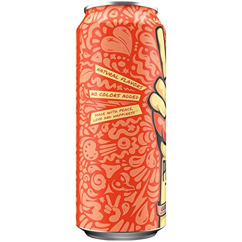 Peace Tea Caddy Shack Peach Flavored Tea 12 fl oz Pack of 24