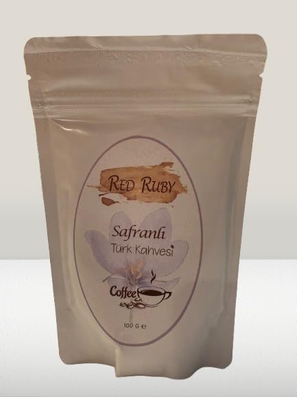 Red Ruby Saffron Turkish Coffee Ground Coffee Blend 100g 2-Pack