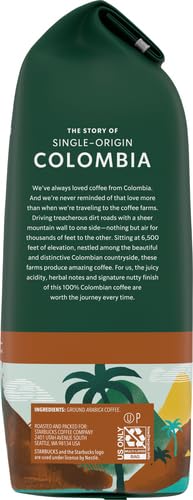 Starbucks Ground Coffee—Medium Roast Coffee—Colombia—100% Arabica—1 bag (12 oz) (Pack of 2)