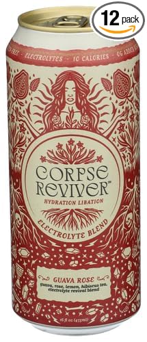 Corpse Reviver Beverage Hydrating Guava Rose 16 fl oz (Pack of 12)
