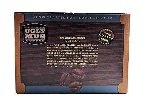 Ugly Mug Coffee Signature Organic Flavored Single Serve Bio-degradable UGLY CUPS (Keurig Compatible) | Sea Salt Caramel Flavored (96 Pack)