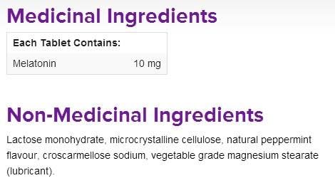 Webber Naturals Melatonin Easy Dissolve 10 mg 72 sublingual tabs