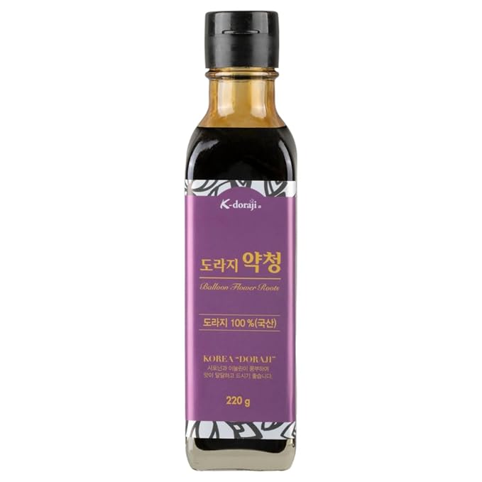 K-doraji Doraji Yackchung Premium Natural Tea Concentrate 220ml -100% Bellflower Root Extract Sore Throat Sugar Free Caffeine Free Artificial Chemicals Free
