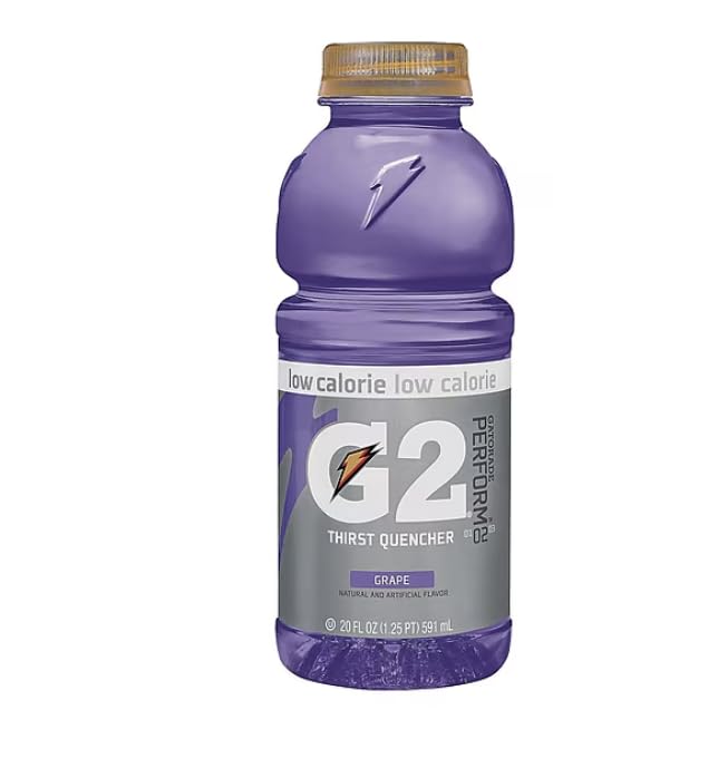 Low-Calorie Sports Drink Grape Flavor 20 Fl Oz Bottles (Pack of 8) – Electrolyte Thirst Quencher for Rehydration &amp Hydration Support.