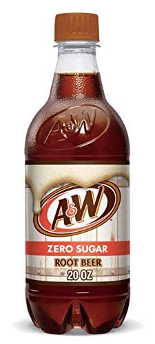 A&ampW Zero Root Beer 20 Fl Oz Bottles (Pack of 10)