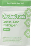 Crushed Tonic Marine Collagen Powder Korean Beauty Drink with Hydrolyzed Collagen Peptides for Skin Hair &amp Nails | Gluten-Free Halal &amp Kosher (Matcha 30 Servings (150 g) Pouch)