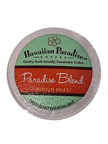 Hawaiian Paradise Coffee Paradise Blend Single Serve Cups 108 Count Loose Cups - Medium Roast - Compatible with Keurig K-Cup Brewers