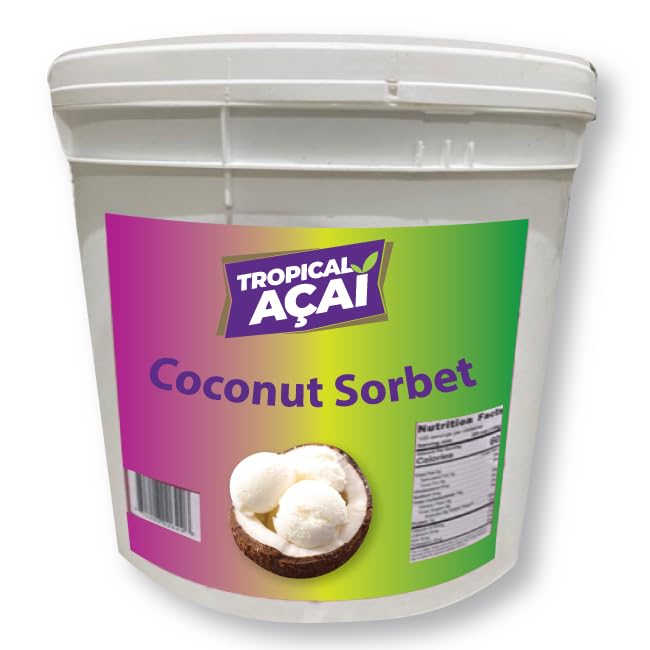 Tropical Acai 3 Gallon Brazilian Style Sorbet (Coconut)