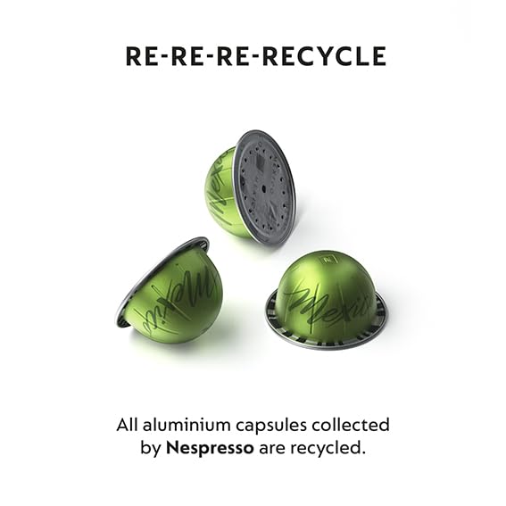 Nespresso Capsules Vertuo Sweet Vanilla Medium Roast Coffee 30 Count Coffee Pods Brews 7.8oz.