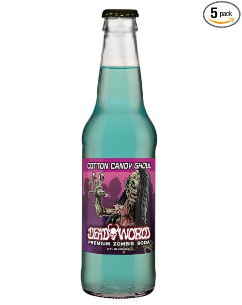 Dead World Premium Zombie Soda Cotton Candy Ghoul 12 pack