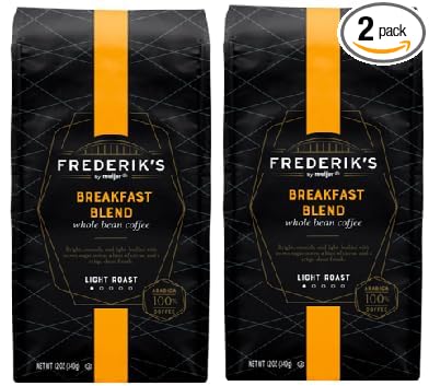 Breakfast Blend Whole Bean Coffee Light Roast (2 Bags 12 oz. each)