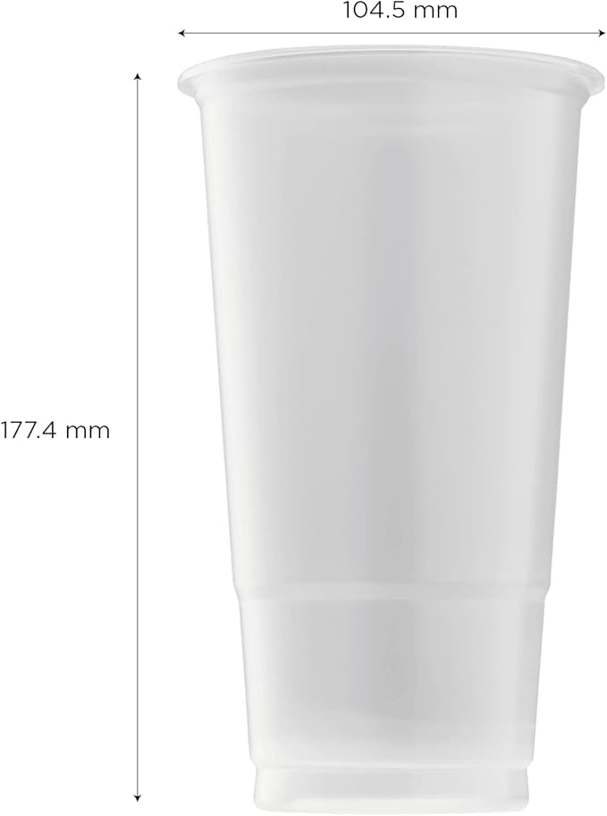 Karat [32oz - 600 ct] PP Plastic Cold Disposable Plastic Cups 104.5mm Diameter BPA Free &amp 100% Recyclable (C-KPP32)