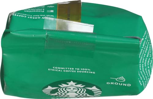 Starbucks Ground Coffee Starbucks Blonde Roast Coffee Decaf Veranda Blend—100% Arabica 1 bag (12 oz) (Pack of 2)