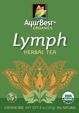 AyurBest Lymph Herbal Tea USDA Certified Organic Net Wt. 8 oz (227g) Loose Tea
