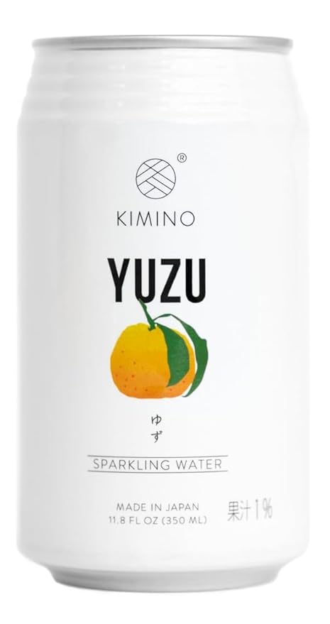KIMINO YUZU Sparkling Juice + YUZU Sparkling Water (pack of 12 + pack of 12)