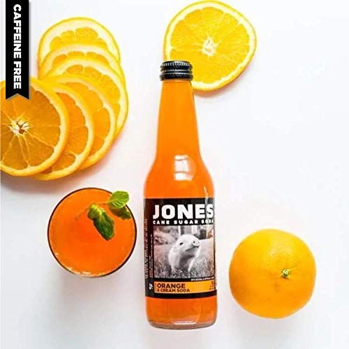 Jones Soda 12 ounce Glass Bottles (Orange &amp Cream Soda 12 Bottles)