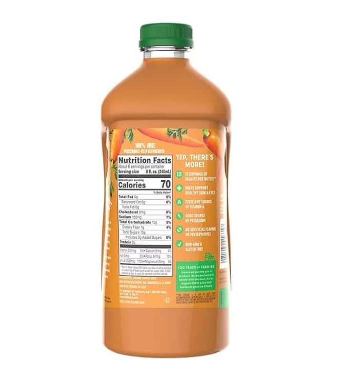 Bolt house Farm Organics 100% | 52 oz Elite (3 Organic Carrot)