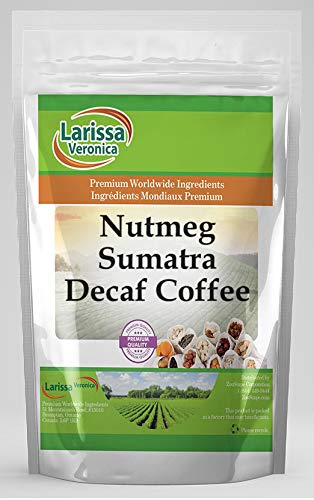 Nutmeg Sumatra Decaf Coffee (Gourmet Naturally Flavored Whole Coffee Beans) (8 oz ZIN: 555048)