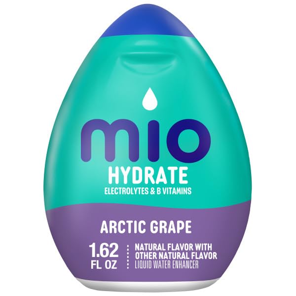 MiO Hydrate &amp Energy - Arctic Grape Black Cherry Green Thunder Lemon Lime and Tropical Fusion. Liquid Water Enhancer Variety Pack