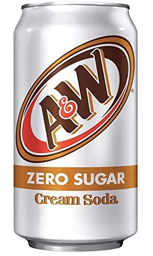 A&ampW Cream Soda Zero Sugar 12 oz Cans 48 Units