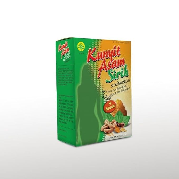 Sidomuncul Kunyit Asam Sirih Indonesian Health Drink 5 cups (Pack of 3)