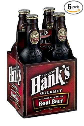 Hanks Root Beer Soda 4 Pack 48 fl oz (Pack of 6)