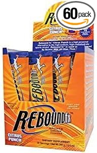 Rebound fx Sports Energy Drink Mix Citrus Punch - 30 Stick Packs - 2 Pack