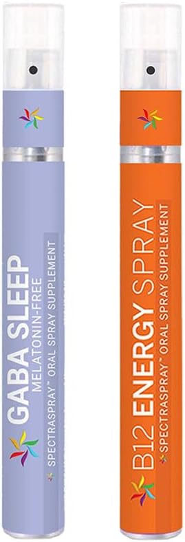Spectraspray Sleep &amp Energy Duo – Melatonin-Free Sleep Support &amp Vegan B12 Oral Spray