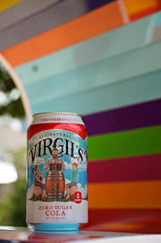 Virgilâ€™s Zero Sugar Cola Great Tasting Zero Calorie Keto Friendly Soda (6-12oz cans)