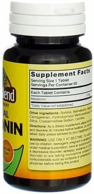 Nature's Blend Melatonin 5 mg - 60 Tablets Pack of 4