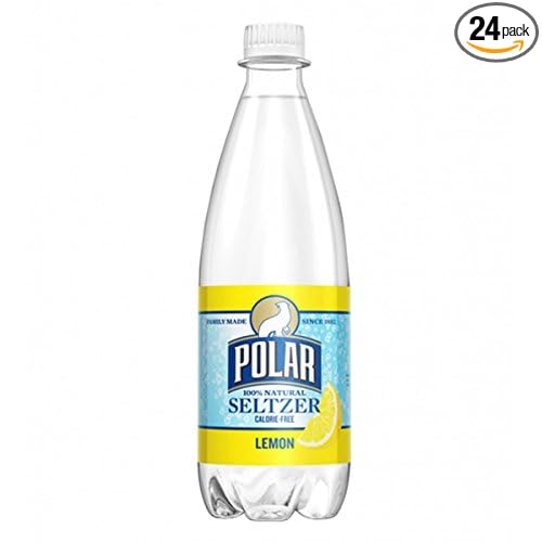 Polar Lemon Seltzer 20 oz Plastic Bottles - Pack of 24