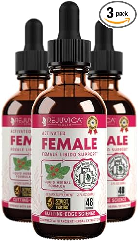 Rejuvica Health Activated Female - Advanced Female Libido Support Supplement - Liquid Delivery for Better Absorption - Maca Horny Goat Weed Damiana &amp More!