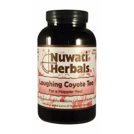 Nuwati Herbals Laughing Coyote Tea for a Happier You Delicious Blend of Hibiscus RoseHips Green Tea Leaves and more for Relaxation Loose Tea 4 ounces